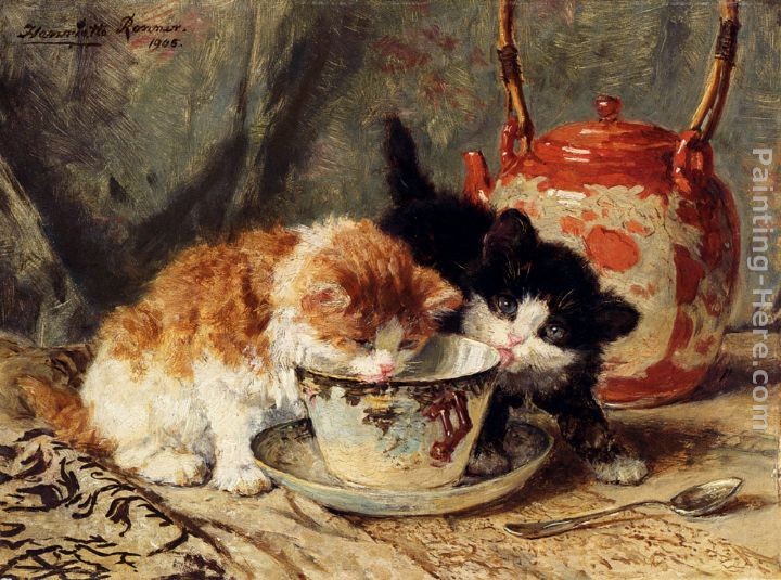 Henriette Ronner-Knip Tea Time